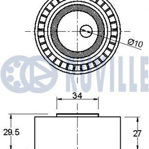 Ролик-натяжитель ручейкового ремня