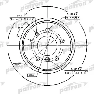 Диск тормозной задний