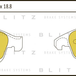 Колодки тормозные передние к-кт