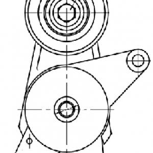 Ролик руч.ремня с кронштейном