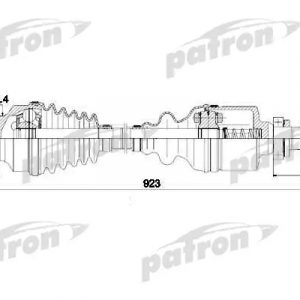 Полуось передняя правая