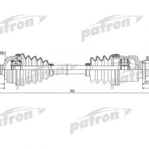 Полуось передняя правая