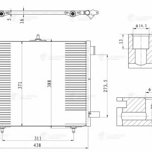 Радиатор кондиционера (конденсер)