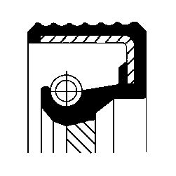 Сальник дифференциала левый