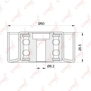 Ролик-натяжитель ручейкового ремня