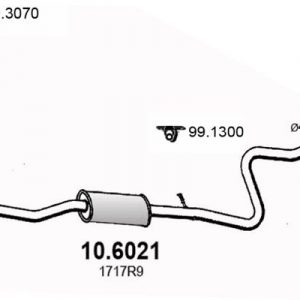Глушитель средняя часть