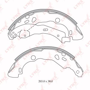 Колодки барабанные к-кт