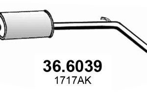 Глушитель средняя часть