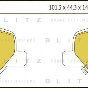 Колодки тормозные задние дисковые к-кт