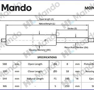 Амортизатор двери багажника