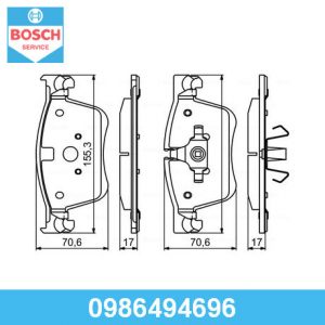 Колодки тормозные передние к-кт
