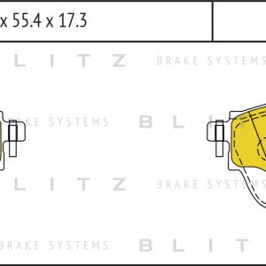 Колодки тормозные задние дисковые к-кт