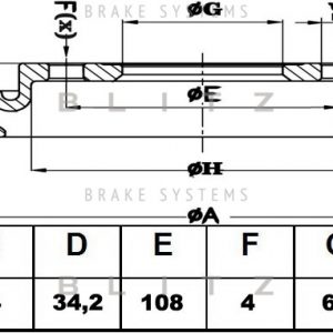 Диск тормозной передний вентилируемый