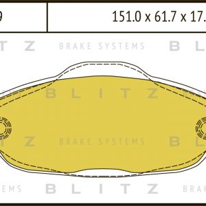 Колодки тормозные передние к-кт