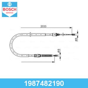 Трос стояночного тормоза