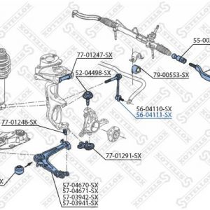 Стойка переднего стабилизатора правая