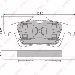 Колодки тормозные задние дисковые к-кт