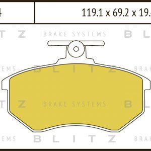 Колодки тормозные передние к-кт