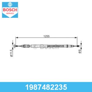 Трос стояночного тормоза