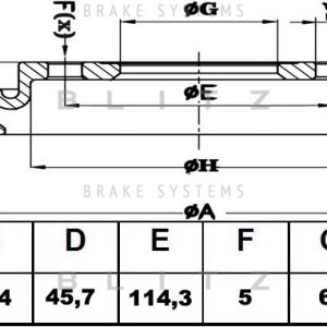 Диск тормозной передний вентилируемый