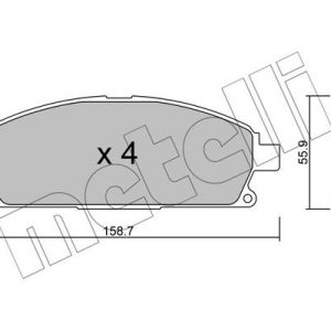 Колодки тормозные передние к-кт