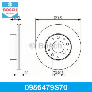 Диск тормозной задний