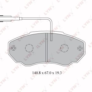 Колодки тормозные передние к-кт