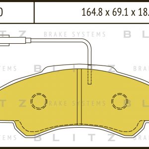 Колодки тормозные передние к-кт