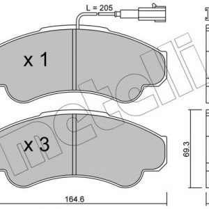 Колодки тормозные передние к-кт