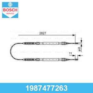 Трос стояночного тормоза