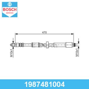 Шланг тормозной передний