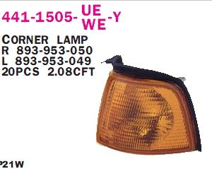 Указатель поворота левый желтый