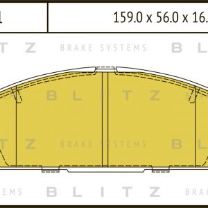 Колодки тормозные передние к-кт