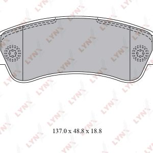 Колодки тормозные задние дисковые к-кт