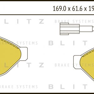 Колодки тормозные передние к-кт
