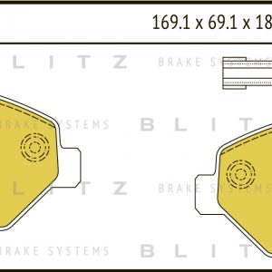 Колодки тормозные передние к-кт
