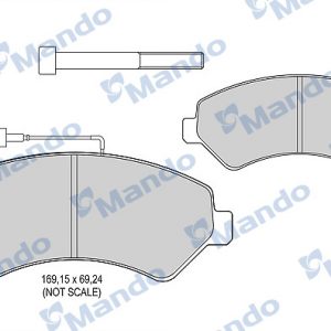 Колодки тормозные передние к-кт
