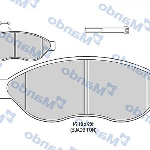 Колодки тормозные передние к-кт