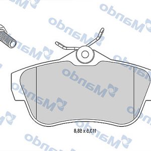 Колодки тормозные задние дисковые к-кт
