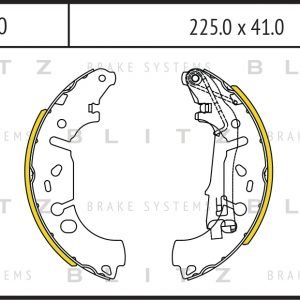 Колодки барабанные к-кт
