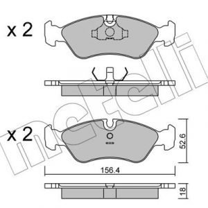 Колодки тормозные передние к-кт