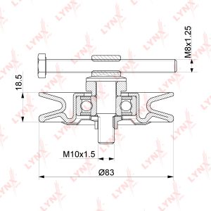 Ролик-натяжитель ручейкового ремня
