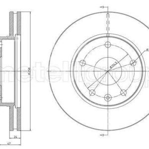 Диск тормозной передний вентилируемый