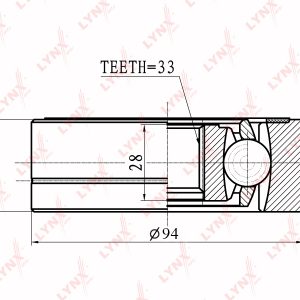 ШРУС внутренний передний