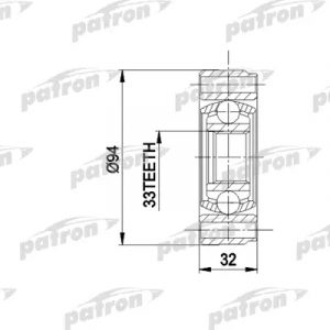 ШРУС внутренний передний