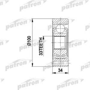 ШРУС внутренний передний