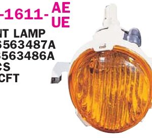 Указатель поворота в бампер правый желтый