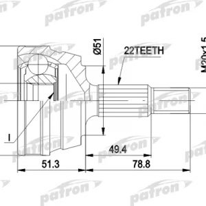 ШРУС наружный передний