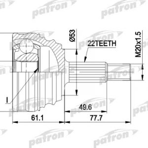 ШРУС наружный передний