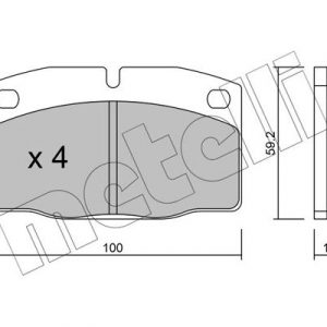 Колодки тормозные передние к-кт